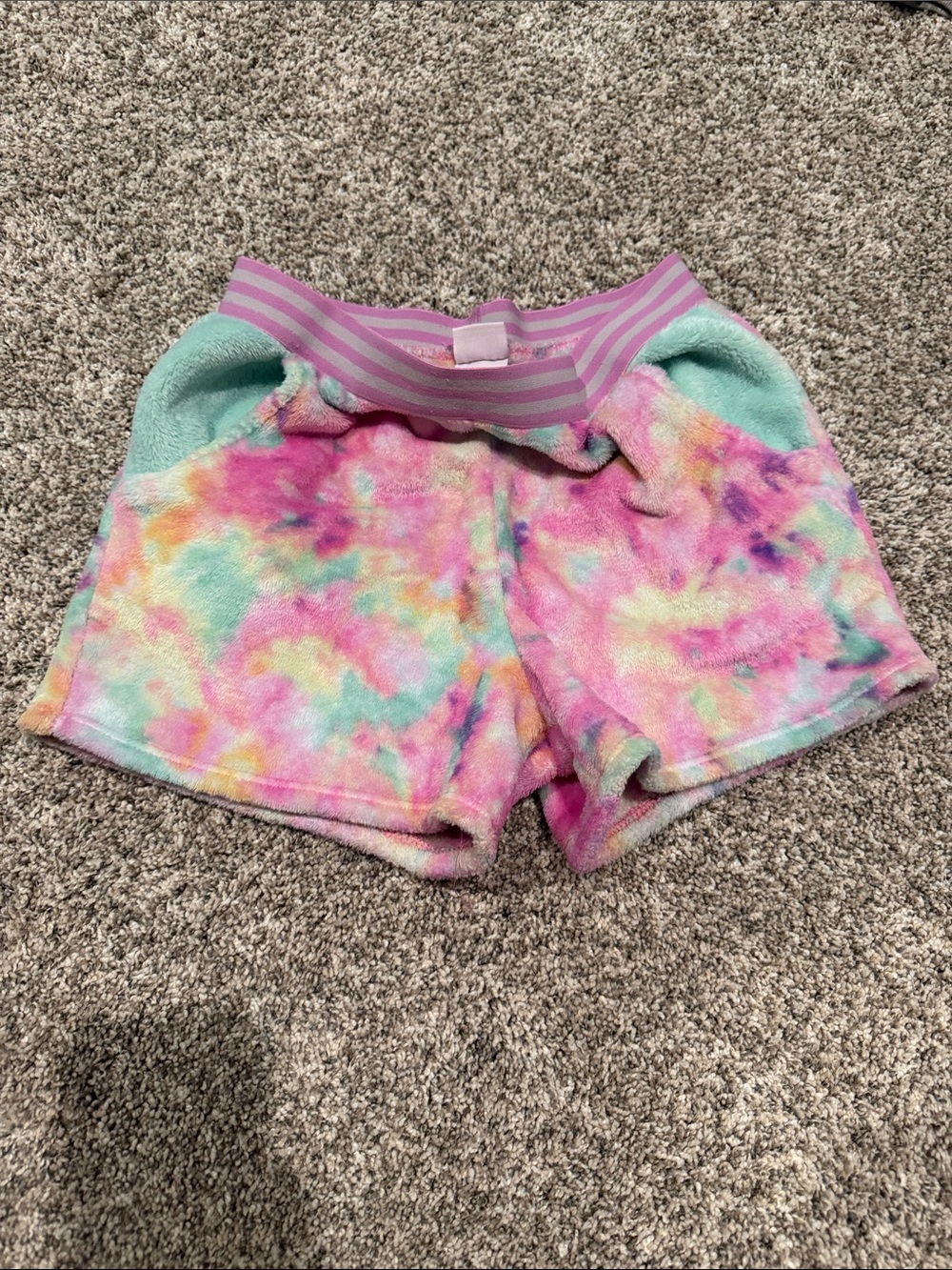 Target Kids Tie-Dye Pastel Pajama Shorts - Pink, Mint, Yellow